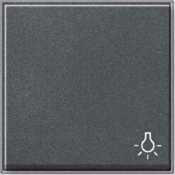 GIRA 028567 INTERRUPTEUR À BASCULE SYMBOLE LUMIÈRE GIRA TX 44 (PROTÉGÉE CONTRE L'EAU UP), ANTHRACITE