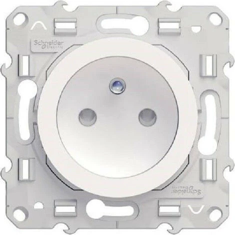 Schneider® Lot De 10 Prises De Courant 2P+T16A Odace Blanc Connexion Auto Schneider S520059 1 Schneider® Lot De 10 Prises De Courant 2P+T16A Odace Blanc Connexion Auto Schneider S520059