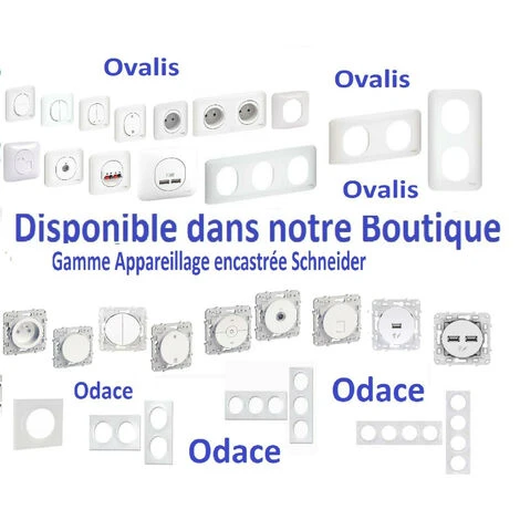 Schneider® Lot De 10 Prises De Courant 2P+T16A Odace Blanc Connexion Auto Schneider S520059 2 Schneider® Lot De 10 Prises De Courant 2P+T16A Odace Blanc Connexion Auto Schneider S520059 – Image 2