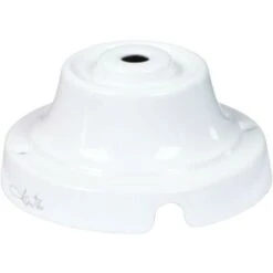 Rosace En Céramique Fanton Lisse Diamètre 70mm Blanc 84027