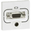 Legrand Prise HD 15 Femelle + Jack 3,5mm à Visser Mosaic 2 Modules Blanc (078774)