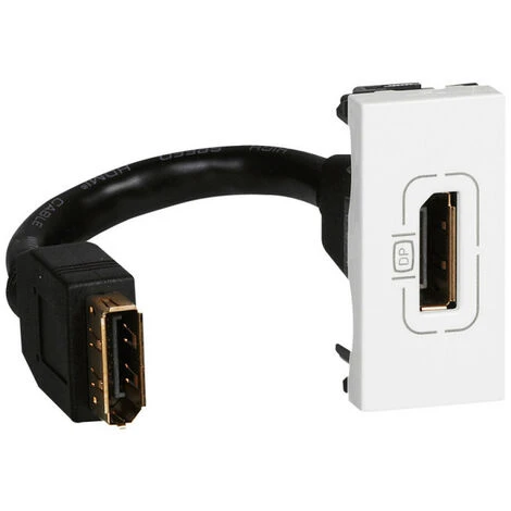 Legrand Prise Display Port Préconnectorisée Mosaic 1 Module Blanc (078791) 1 Legrand Prise Display Port Préconnectorisée Mosaic 1 Module Blanc (078791)