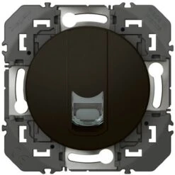 Legrand Prise Blindée RJ45 Cat6 STP Dooxie Finition Noir Emballage Blister (095285)