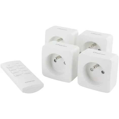 Set De 4 Minis Prises On/Off Et Télécommande 2 Set De 4 Minis Prises On/Off Et Télécommande – Image 2