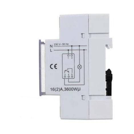 Perel PROGRAMMATEUR HEBDOMADAIRE POUR MONTAGE SUR RAIL DIN RI9564 2 Perel PROGRAMMATEUR HEBDOMADAIRE POUR MONTAGE SUR RAIL DIN RI9564 – Image 2