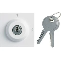 Interrupteur A Clefs Gallery 2 Positions 2 Modules Pure / Hager