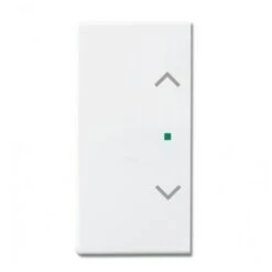 Enjoliveur 1/2 Touche D/G 1 Led 1 Picto Store Blanc Studio SRB-2-84 (BJE518191) Pour Actionneur 4 Touches LINEAR ABB 6220-0-0160