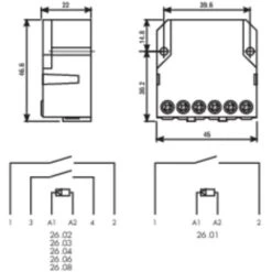 Télérupteur Pour Encastrement Finder 26.03.8.230.0000 1 NO (T), 1 NF (R) 230 V/AC 10 A 2500 VA 1 Pc(s) -Legrand || Schneider® Soldes Boutique 16610631 3