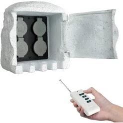 Prise De Jardin Sous Forme De Fausse Pierre Avec Télécommande VidaXL 8 Prise De Jardin Sous Forme De Fausse Pierre Avec Télécommande VidaXL -Legrand || Schneider® Soldes Boutique 1683536 4