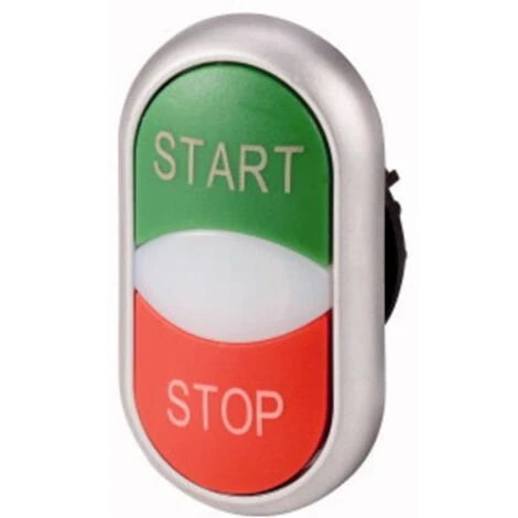 Eaton 216702 M22-DDL-GR-GB1/GB0 Bouton-poussoir à Double Touche Collerette Plastique 1 Pc(s) 2 Eaton 216702 M22-DDL-GR-GB1/GB0 Bouton-poussoir à Double Touche Collerette Plastique 1 Pc(s) – Image 2