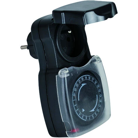 TEC HIT 731180 - Programmateur Journalier D'Extérieur - Étanche - Noir 1 TEC HIT 731180 - Programmateur Journalier D'Extérieur - Étanche - Noir