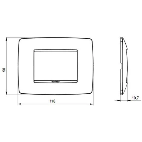 Gewiss Plaque Chorus ONE 3P GW16103VA 2 Gewiss Plaque Chorus ONE 3P GW16103VA – Image 2
