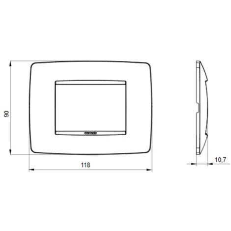 Gewiss Plaque Chorus ONE 3P GW16103TN 2 Gewiss Plaque Chorus ONE 3P GW16103TN – Image 2