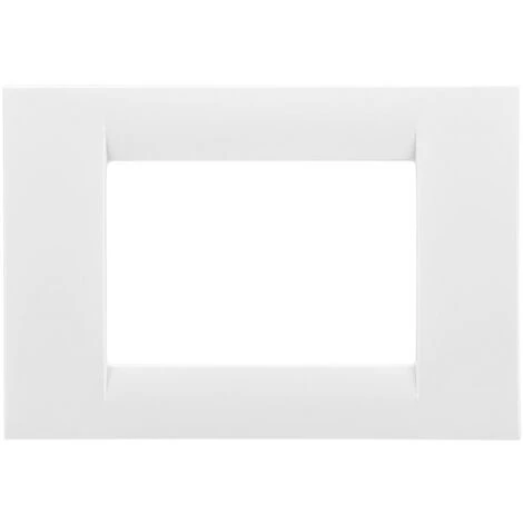 Plaque Gewiss System Blanc 3 Modules GW22103 1 Plaque Gewiss System Blanc 3 Modules GW22103