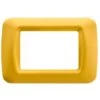 Plaque Top Gewiss System Jaune Maïs 3 Places GW22583