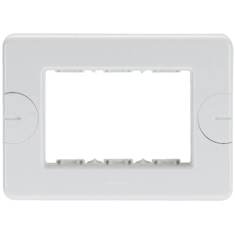 Plaque Gewiss System Blanche Autoportante 3 Places GW24003 1 Plaque Gewiss System Blanche Autoportante 3 Places GW24003