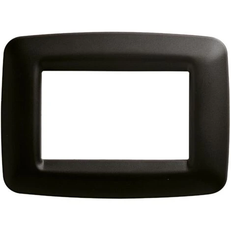 Plaque Gewiss Playbus 3 Places Noire GW32303 1 Plaque Gewiss Playbus 3 Places Noire GW32303