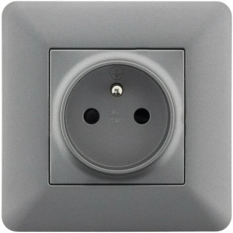 Prise 2P+T 16A Titanium - Artezo 2 Prise 2P+T 16A Titanium - Artezo – Image 2