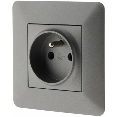 Prise 2P+T 16A Titanium - Artezo 3 Prise 2P+T 16A Titanium - Artezo – Image 3