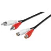Goobay Wentronic AVK 125-150 1.5m - 2 X RCA - 2 X RCA - 1,5 M - Noir (50025)