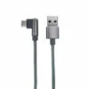 Câble USB-C /USB-A Coudé Nylon 1 M - Gris