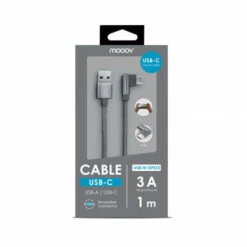Câble USB-C /USB-A Coudé Nylon 1 M - Gris 6 Câble USB-C /USB-A Coudé Nylon 1 M - Gris -Legrand || Schneider® Soldes Boutique 18591395 3