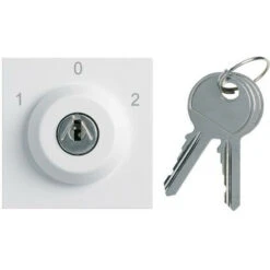 Interrupteur A Clefs Gallery 3 Positions 2 Modules Pure HAGER WXF616B