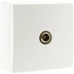 Prise TV Ø9,52 Saillie Blanc - Bel'Vue