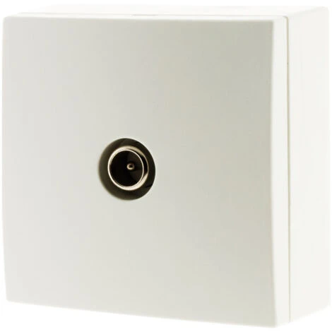 Prise TV Ø9,52 Saillie Blanc - Bel'Vue 3 Prise TV Ø9,52 Saillie Blanc - Bel'Vue – Image 3