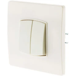 Double Va Et Vient Borne-auto Vis + Griffes Blanc - Diwone -Legrand || Schneider® Soldes Boutique 1957634 3