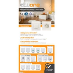 Double Va Et Vient Borne-auto Vis + Griffes Blanc - Diwone -Legrand || Schneider® Soldes Boutique 1957634 5