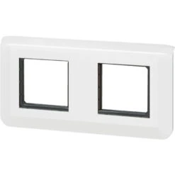 Plaque Et Support Mosaic 2x2 Modules Composable -Entraxe 71mm -Horizontal -Blanc - Legrand -Legrand || Schneider® Soldes Boutique 19764439 3