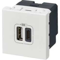 Double Chargeur USB Mosaic - Type A+C - 2 Modules - Composable - Blanc - Legrand 5 Double Chargeur USB Mosaic - Type A+C - 2 Modules - Composable - Blanc - Legrand -Legrand || Schneider® Soldes Boutique 19764454 3