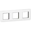 Plaque + Support Mosaic Composable 3x2 Modules -Entraxe 71 Mm -Horizontal -Blanc - Legrand