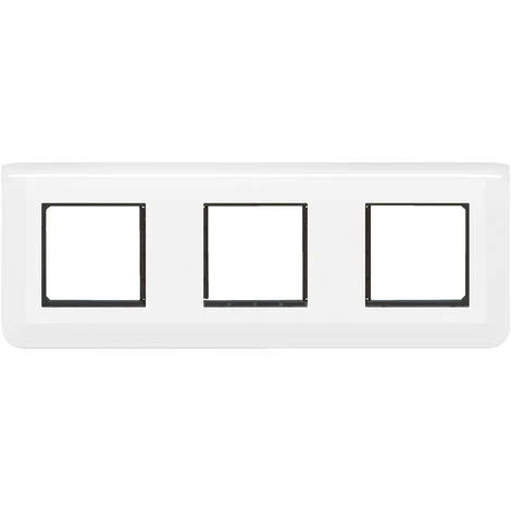 Plaque + Support Mosaic Composable 3x2 Modules -Entraxe 71 Mm -Horizontal -Blanc - Legrand 2 Plaque + Support Mosaic Composable 3x2 Modules -Entraxe 71 Mm -Horizontal -Blanc - Legrand – Image 2