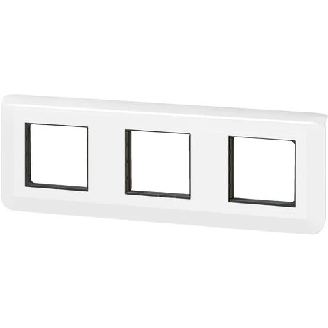 Plaque + Support Mosaic Composable 3x2 Modules -Entraxe 71 Mm -Horizontal -Blanc - Legrand 3 Plaque + Support Mosaic Composable 3x2 Modules -Entraxe 71 Mm -Horizontal -Blanc - Legrand – Image 3