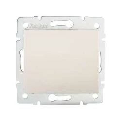 Bouton Poussoir Encastrable Simple LOGI Crème