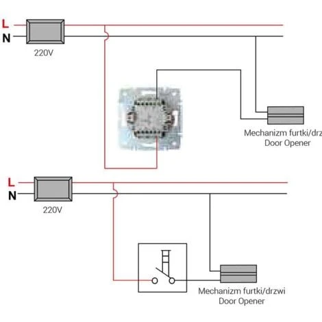 Bouton Poussoir Encastrable Simple LOGI Crème 4 Bouton Poussoir Encastrable Simple LOGI Crème – Image 4