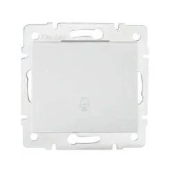 Bouton Poussoir Encastrable Pour Sonnette LOGI Blanc