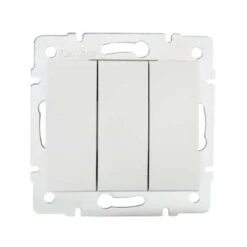 Interrupteur Encastrable Triple LOGI Blanc