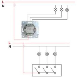 Interrupteur Encastrable Triple LOGI Blanc -Legrand || Schneider® Soldes Boutique 19917631 3
