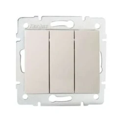 Interrupteur Encastrable Triple LOGI Crème
