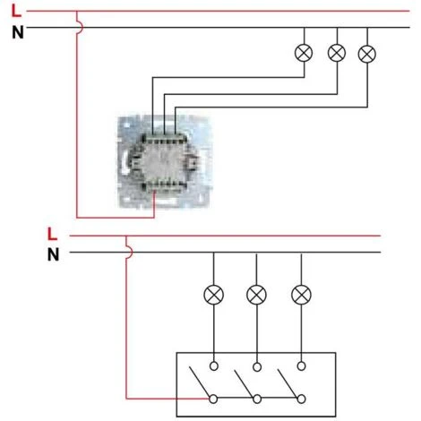Interrupteur Encastrable Triple LOGI Crème 3 Interrupteur Encastrable Triple LOGI Crème – Image 3