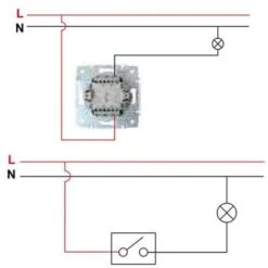 Interrupteur Encastrable Simple Avec Témoin LED LOGI Blanc -Legrand || Schneider® Soldes Boutique 19917651 3