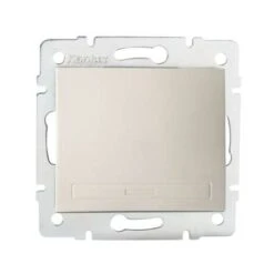 Bouton Poussoir Encastrable Simple DOMO Crème