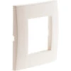 Plaque Blanc Simple Mat + 1 Support Transp. + Griffes - Simplea