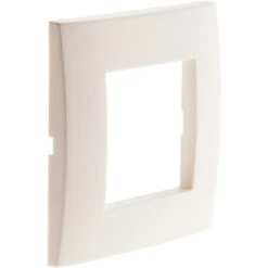 Plaque Blanc Simple Mat + 1 Support Transp. + Griffes - Simplea