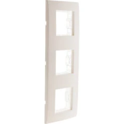 Plaque Blanc Triple Mat + 3 Supports Transp. + Griffes - Simplea