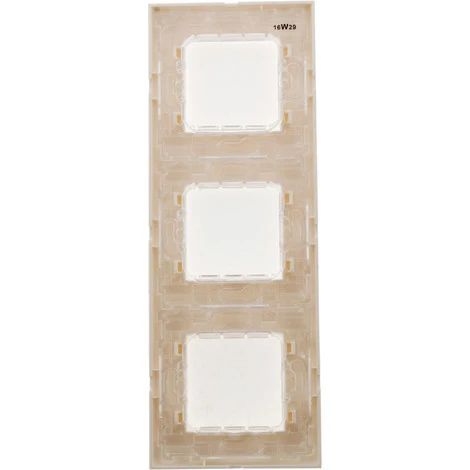 Plaque Blanc Triple Mat + 3 Supports Transp. + Griffes - Simplea 3 Plaque Blanc Triple Mat + 3 Supports Transp. + Griffes - Simplea – Image 3