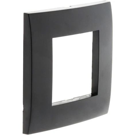 Plaque Noire Mat Simple Avec Support Transparent - Simplea 1 Plaque Noire Mat Simple Avec Support Transparent - Simplea
